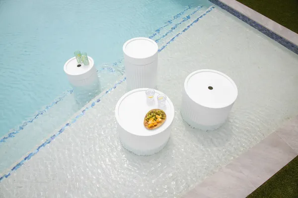 Ripple Tall Table With or Without Umbrella Hole in-pool furniture - tables