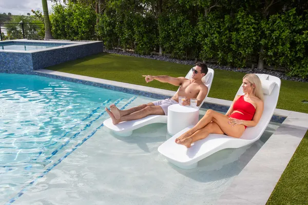 Tenjam Laylo In-Pool Lounger in-pool furniture - loungers