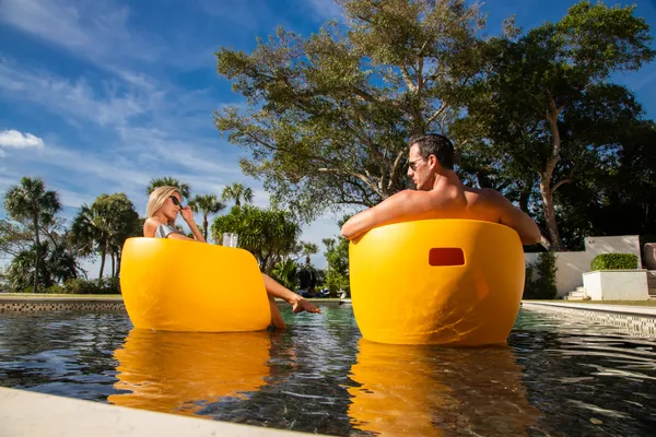 Tenjam Moon Chair Set of 2 in-pool furniture - chairs