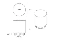 Tenjam Ripple Side Table - photo 9